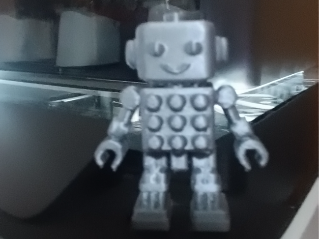 Robot stile mattoncino keychain/decor