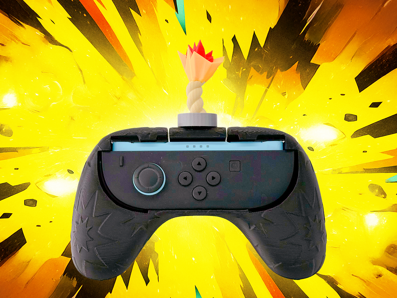 Joy-Con Inspired (Switch 2) - BOB-OMB bomb Verion