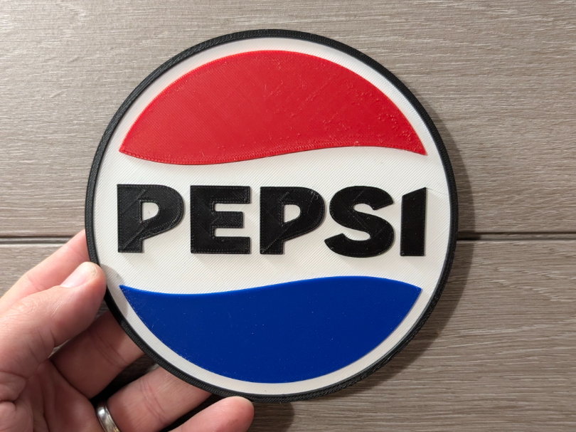 Pepsi Cola logo sign plaque 2-sizes