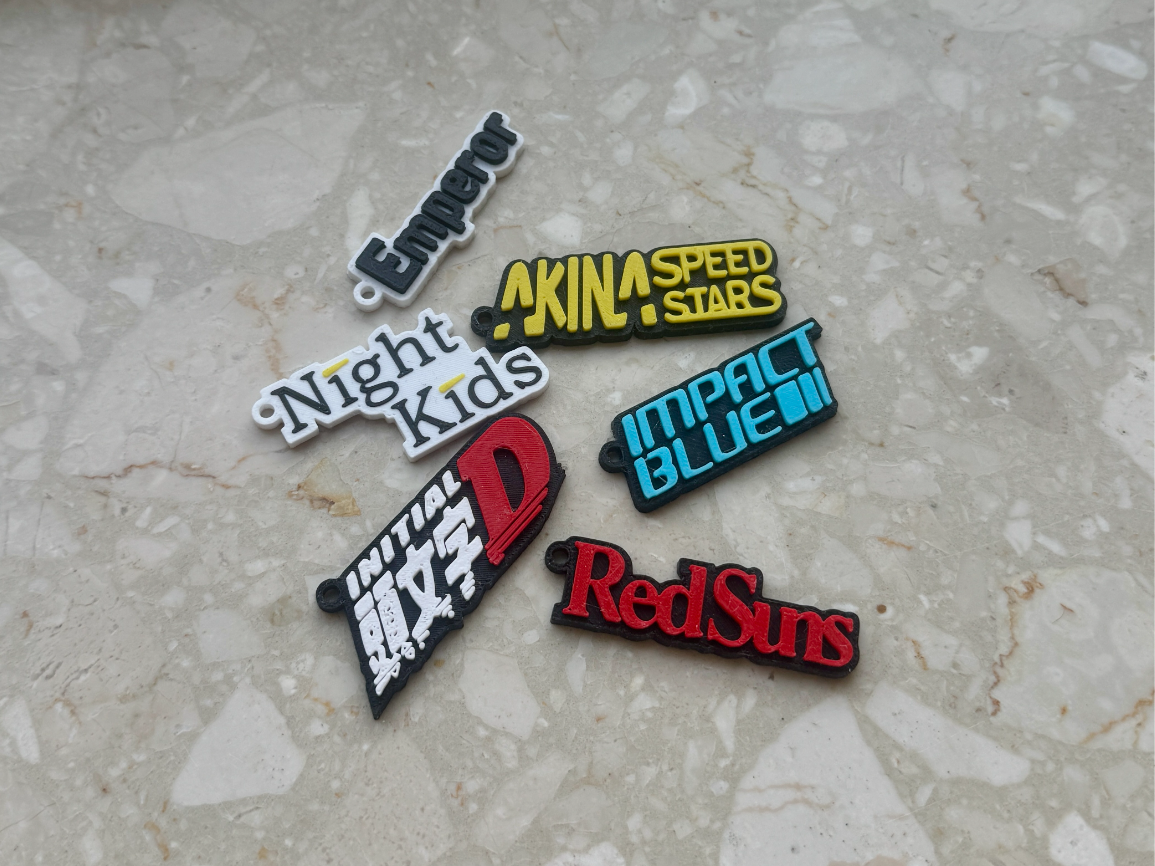 Initial D Keychains – Anime Car Collection