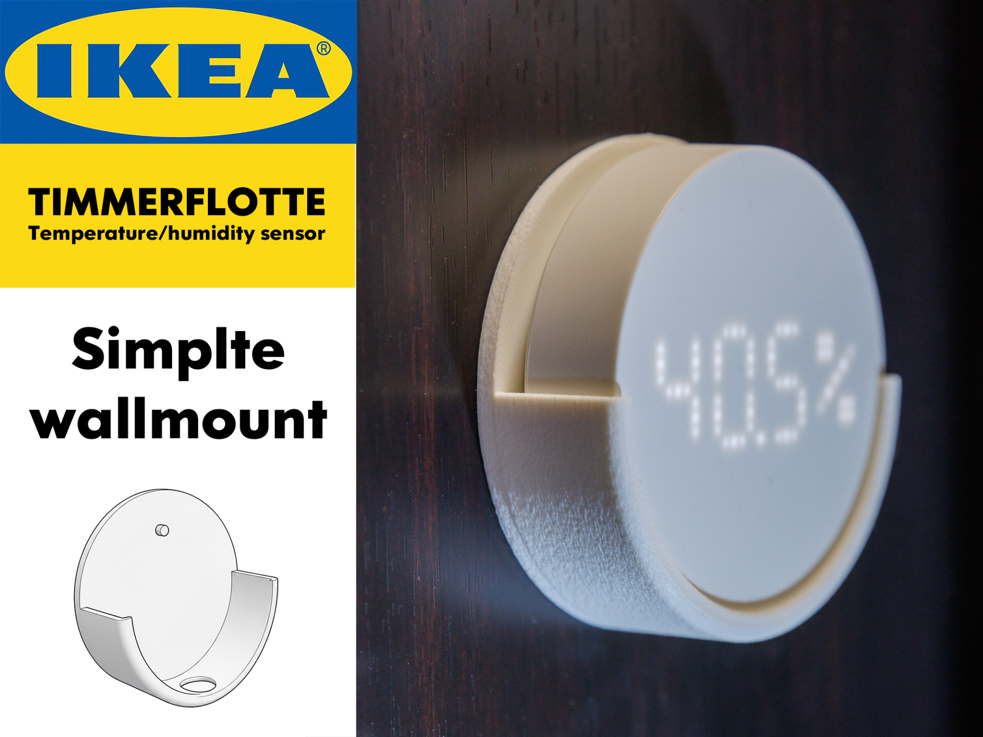 Ikea Timmerflotte simple wall mount