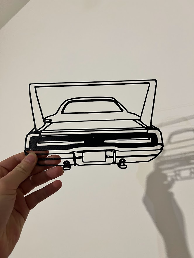 1969 Dodge Charger Daytona Rear Silhouette