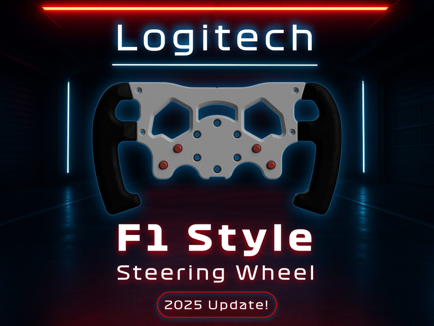 Logitech F1 Style Steering Wheel (2025 Update!)