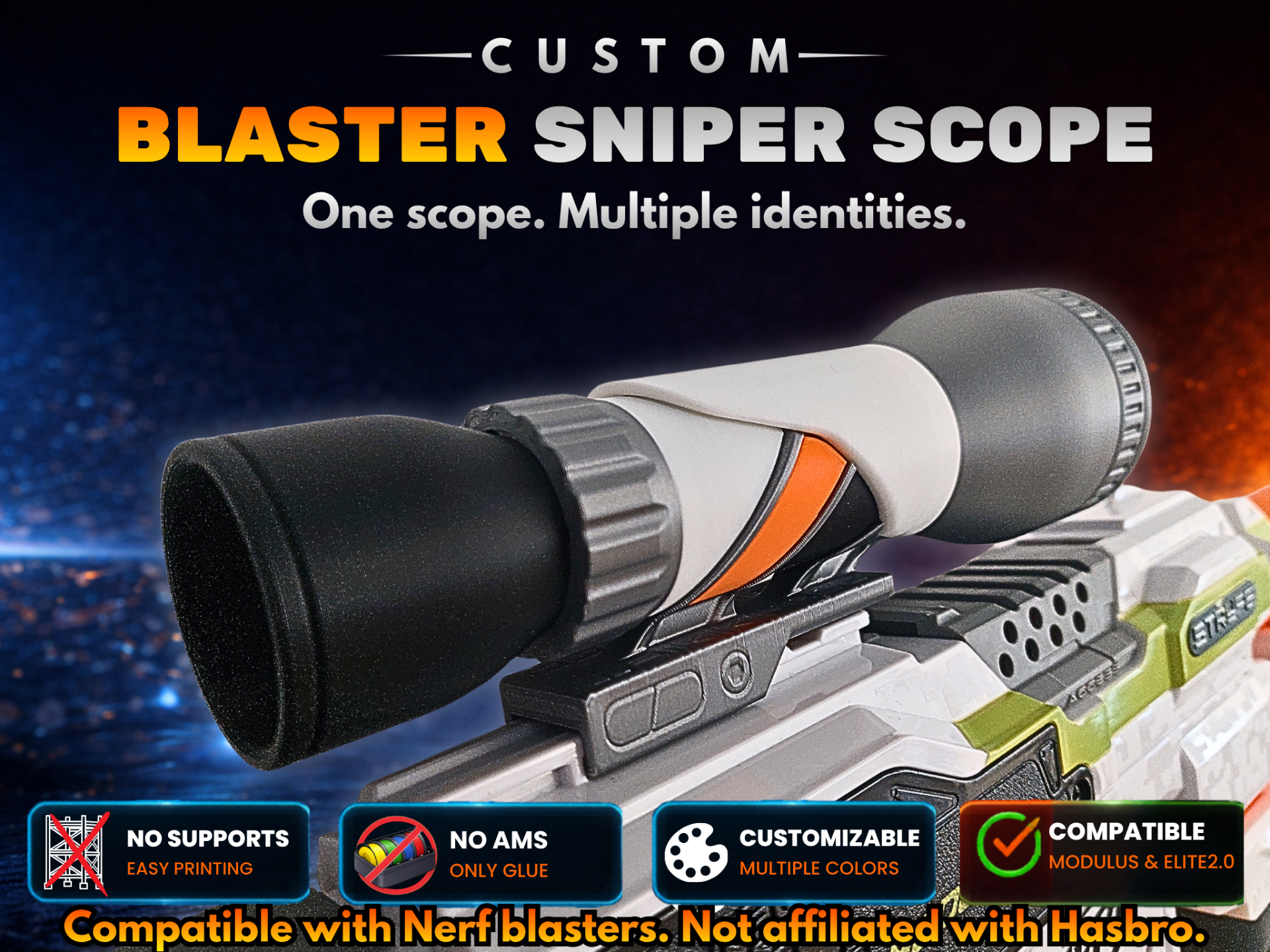 Custom Blaster Sniper Scope