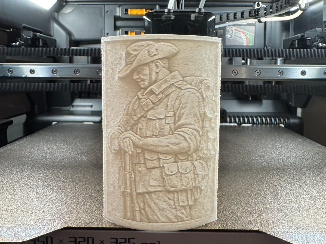ANZAC Curved Commemorative Lithophane