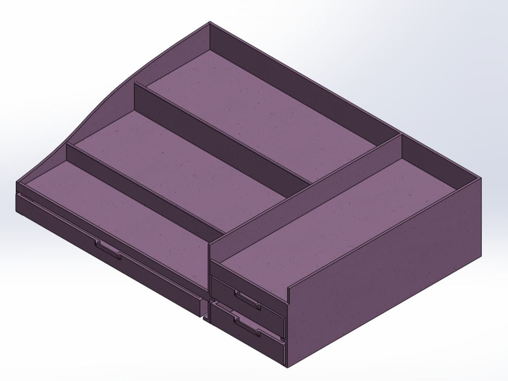 Tiered Storage Organizer with Drawers
