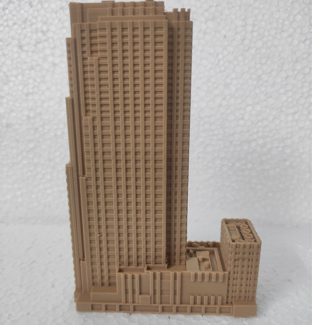 Rockefeller Center NYC Building for 3d printing