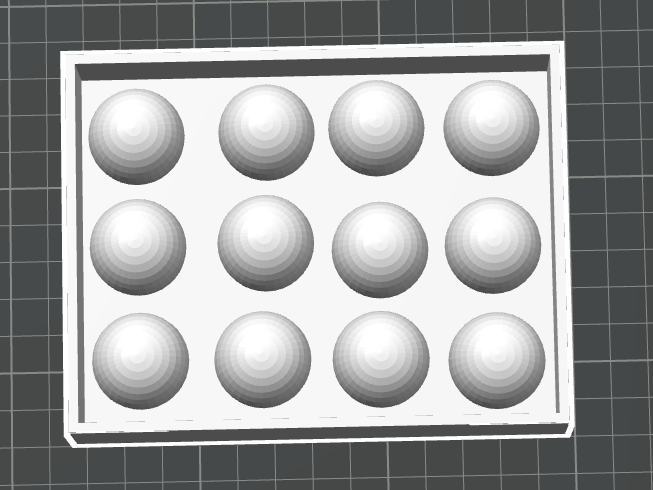 Round ice silicone mold