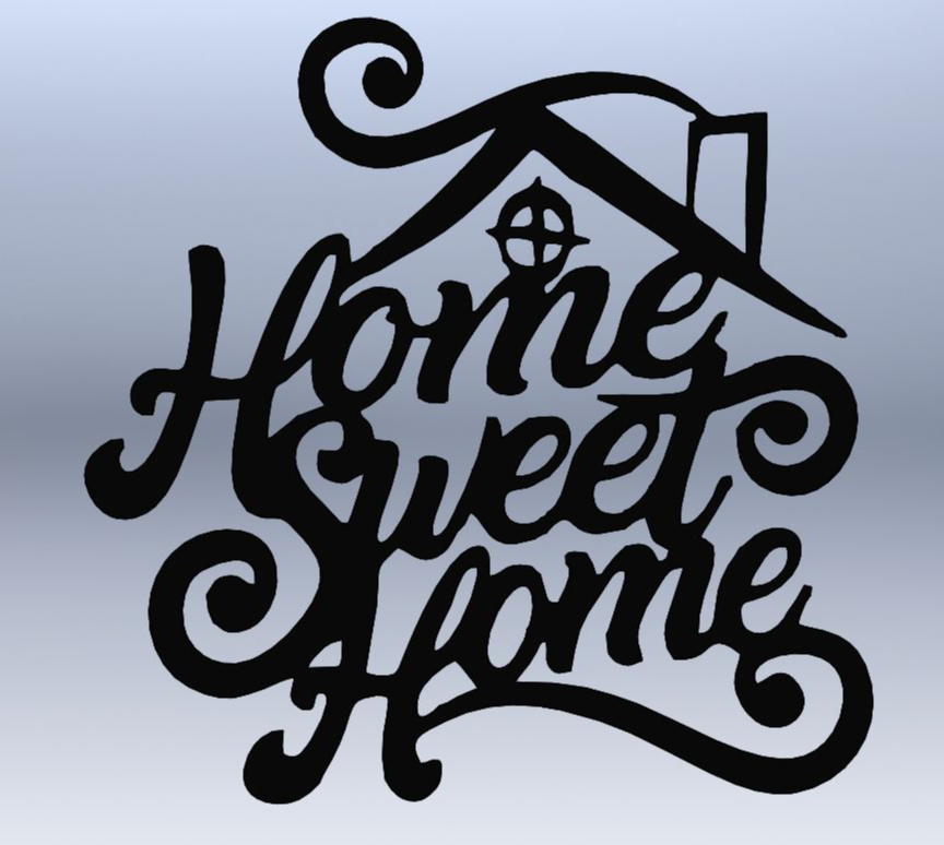 Home sweet home decor, Wall decor, 2d art home,