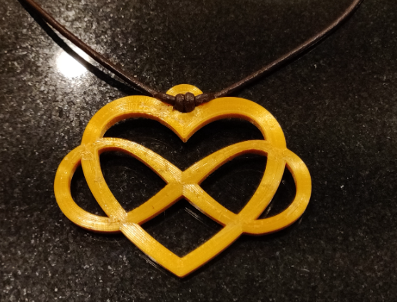 Love you for Infinity Necklace - Keychain