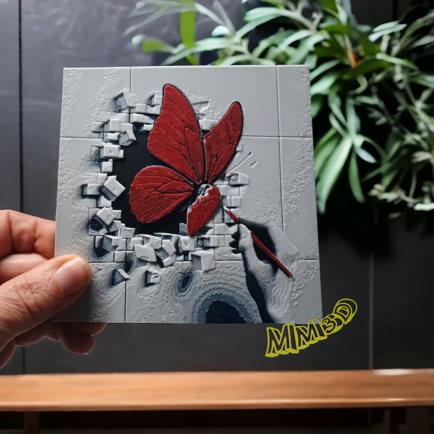 drawn butterfly hueforge