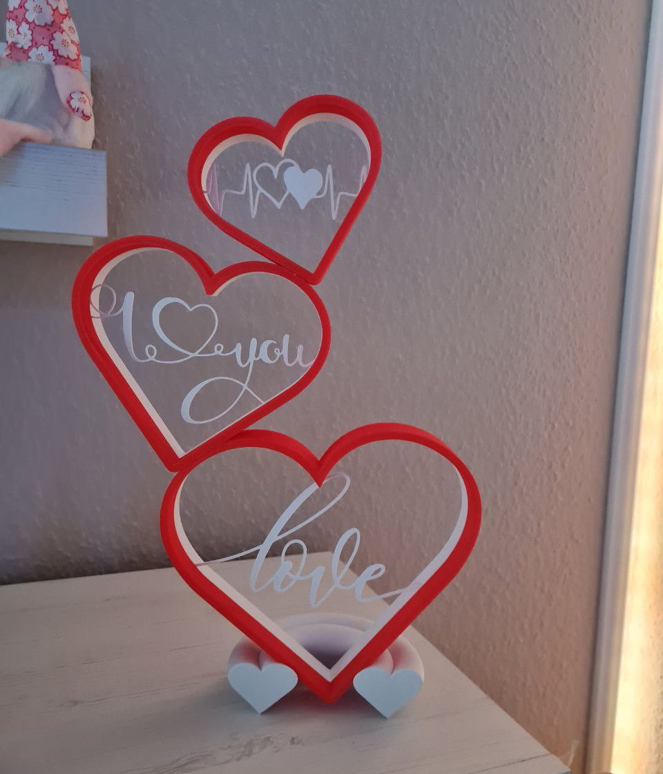 Lovehearts + Massageinlay and Stand