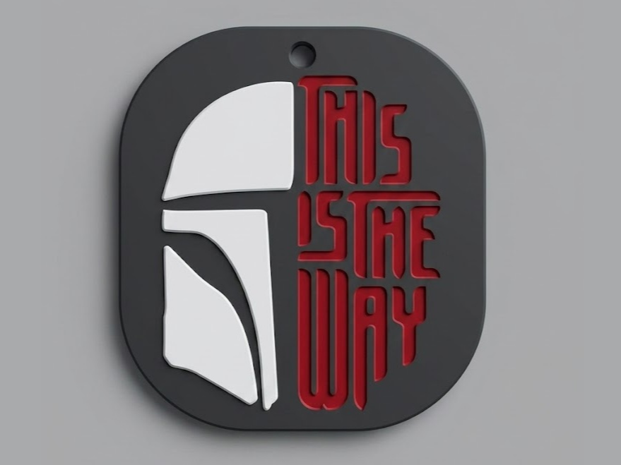 Mandalorian This is the way keychain