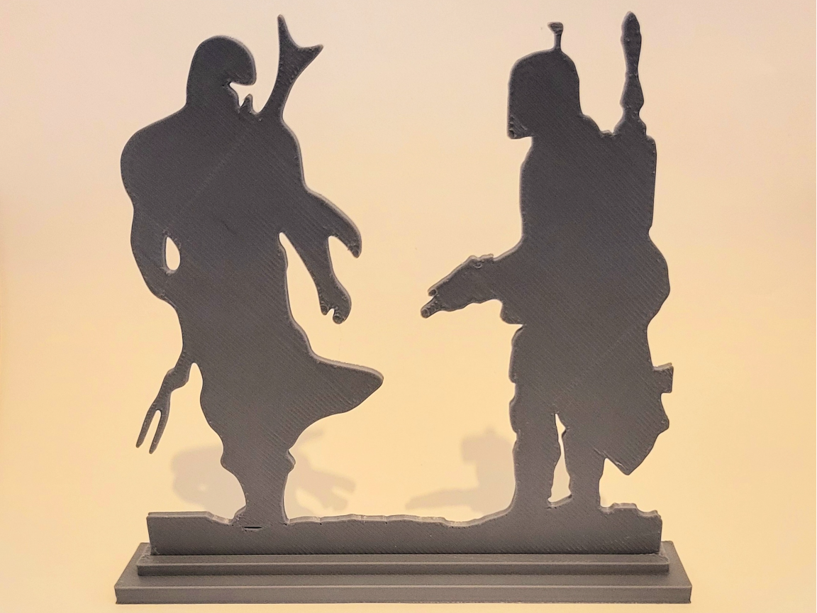 Boba Fett & The Madalorian with Stand