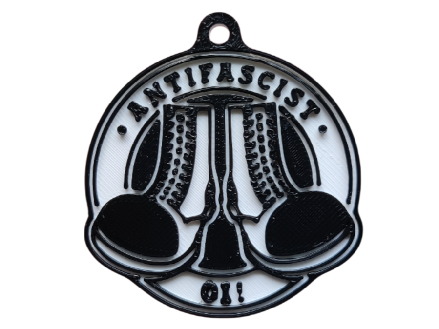 ANTIFASCIST Boots Keychain