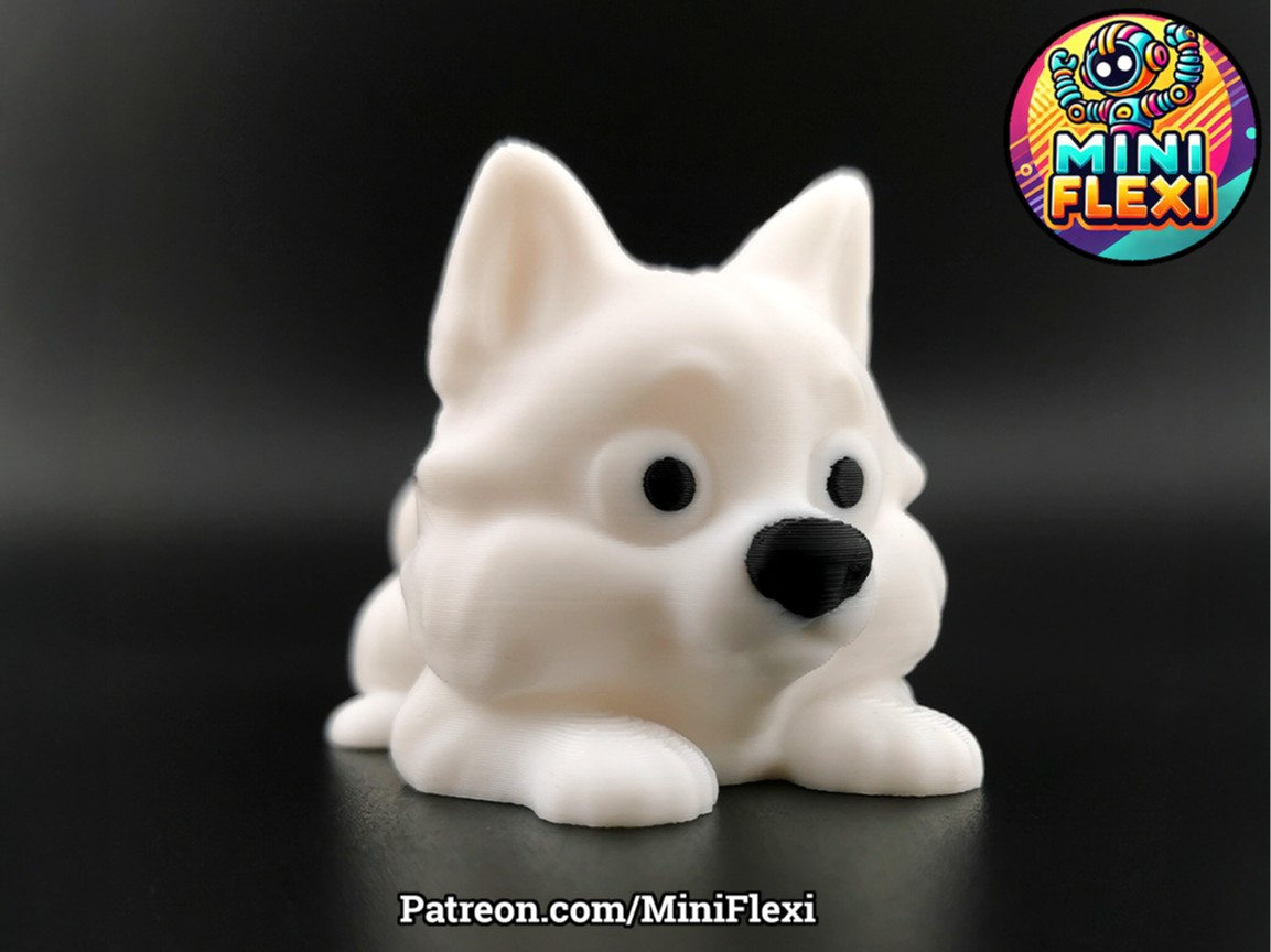 Mini Flexi Samoyed Dog - No Support