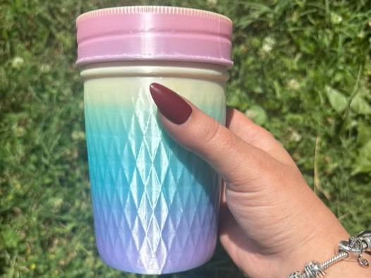 Diamond jar 12oz can koozie trending trend