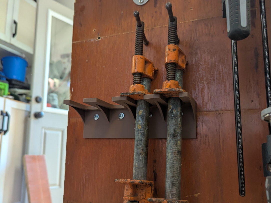 Pipe Clamp Rack - 4 positions 3/4" pipe
