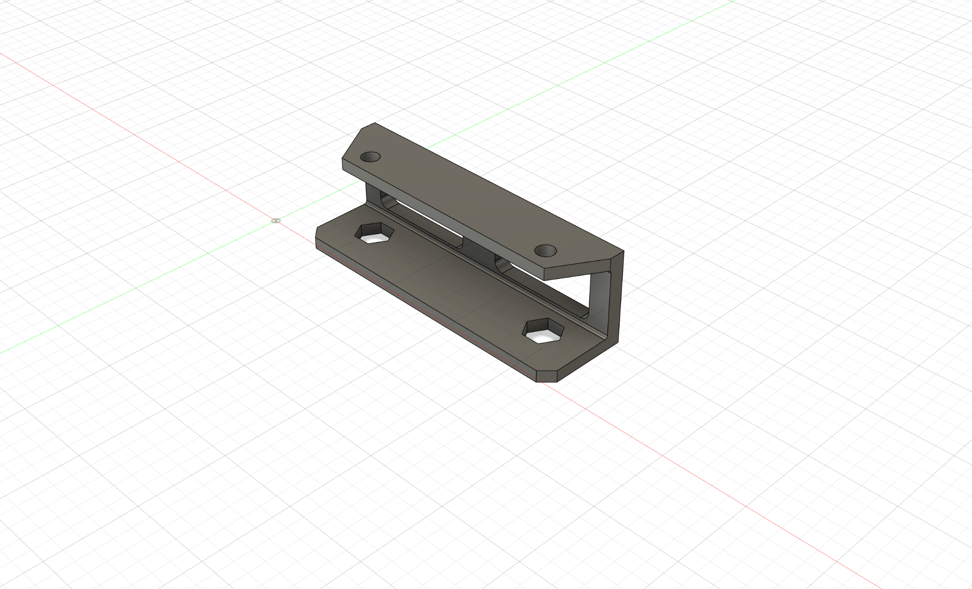 Universal 23mm U Bracket with screwdriver holes
