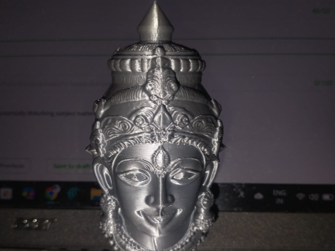 Dual faced Indian God for Varalakshmi Vratam