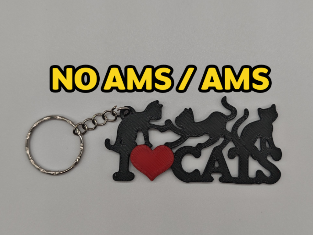 I Love Cats Keychain (NO AMS/AMS)