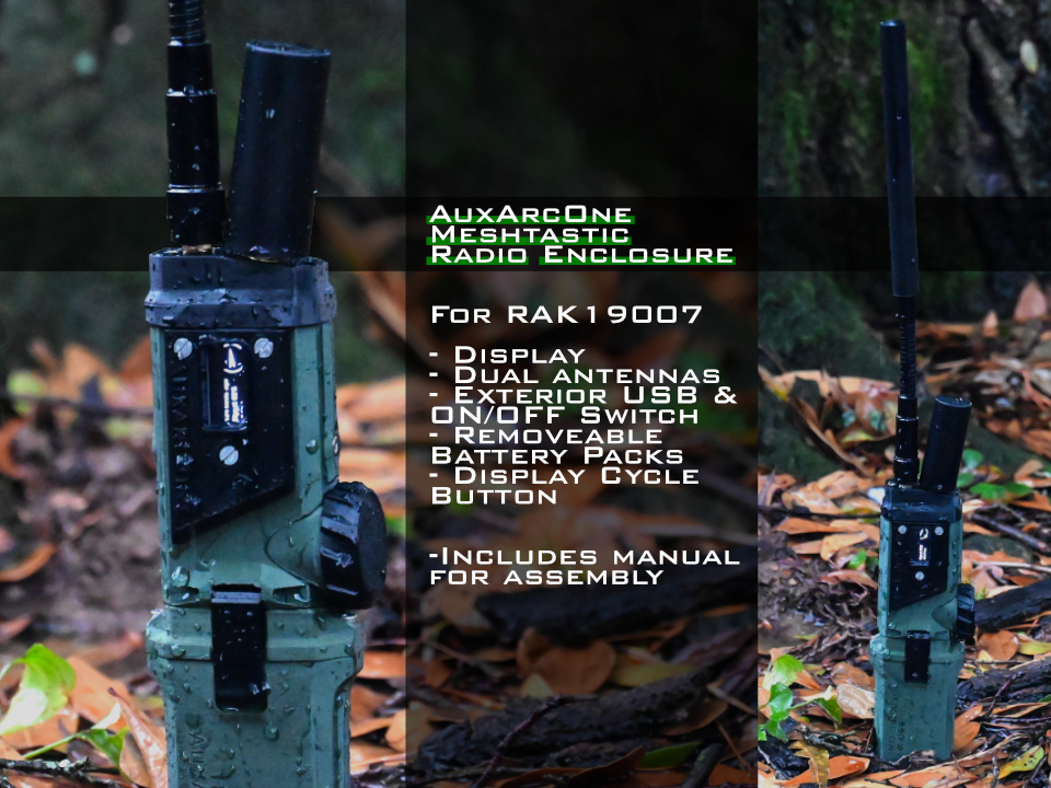 Aux Arc One - Rugged Meshtastic Radio w/ Display