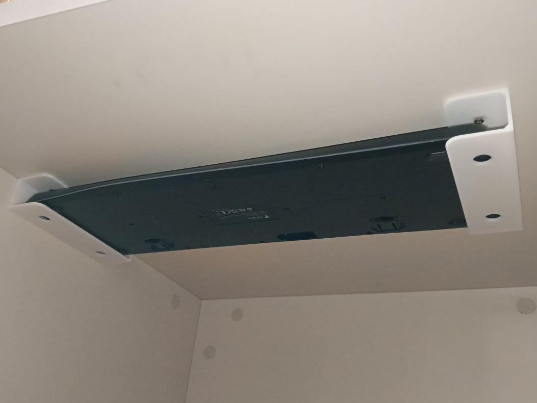 Heavy duty Under-desk keyboard stand