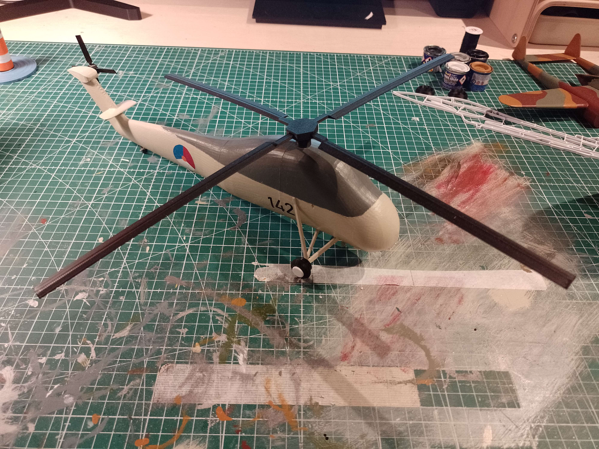 Sikorsky S58 helicopter Scale Model