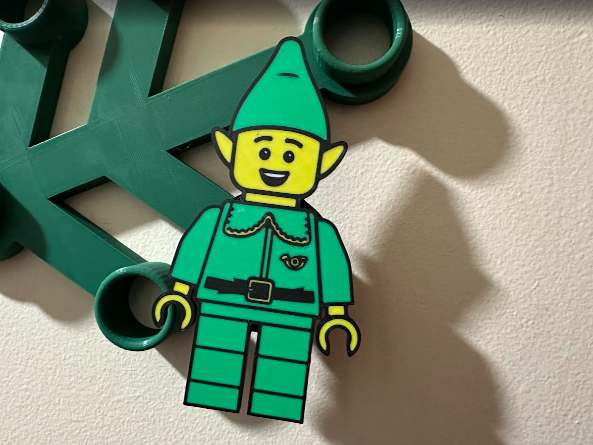 Elf MinFig Brick Giant Wreath Peg - Smooth