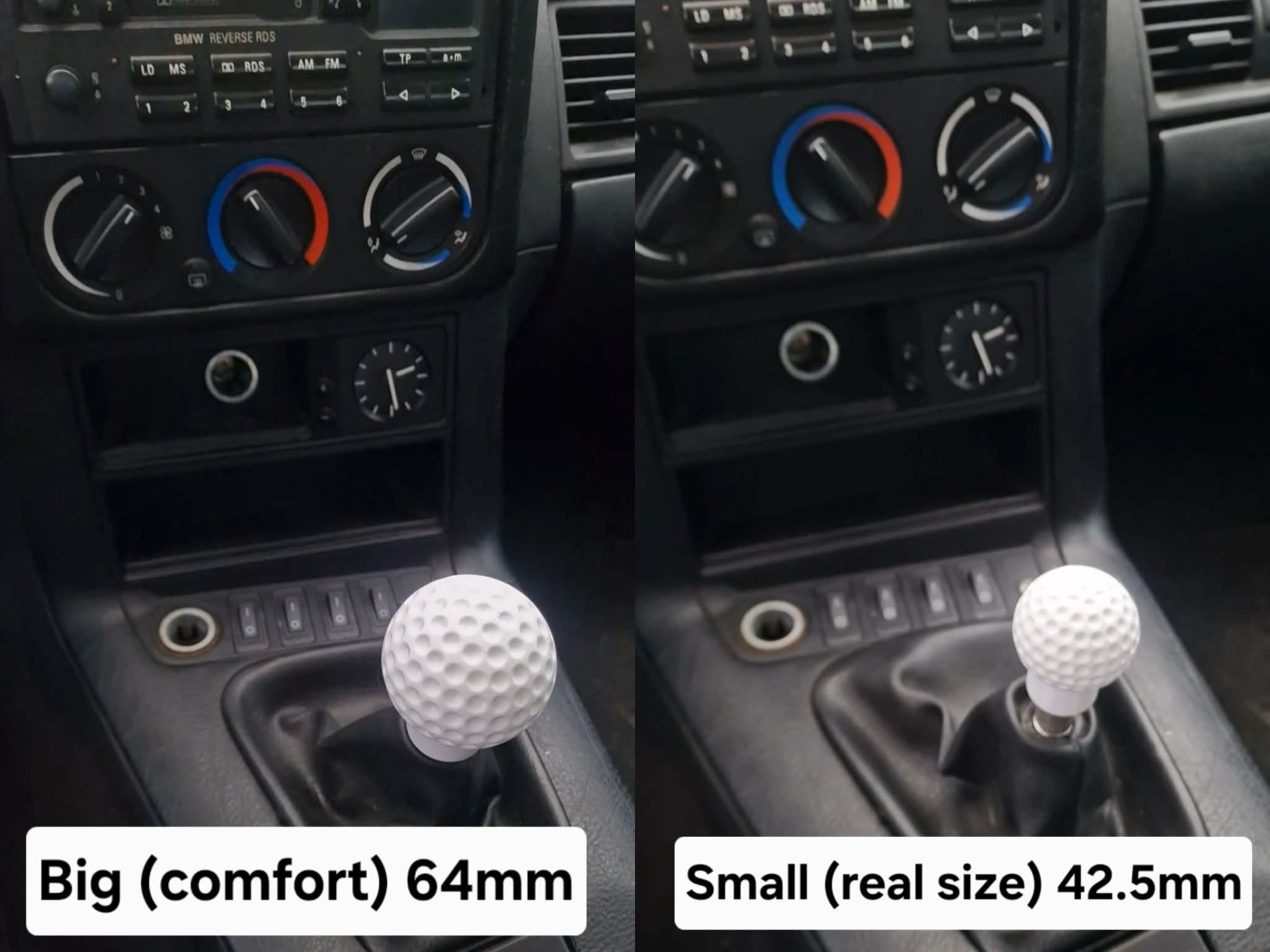 E36 shift knob golf ball | 2 sizes | 14mm