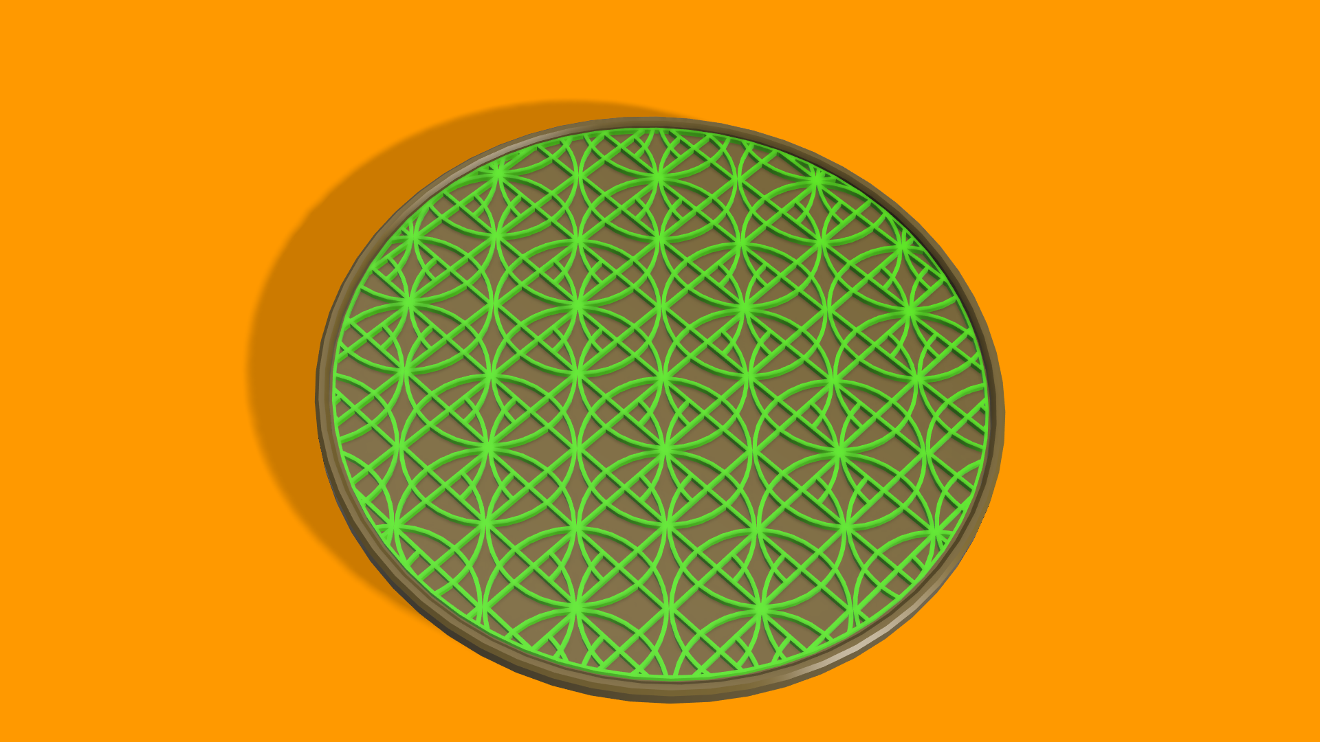 Coaster - Churchwindow pattern