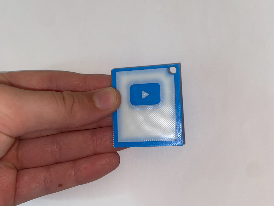 Youtube Play button keychain