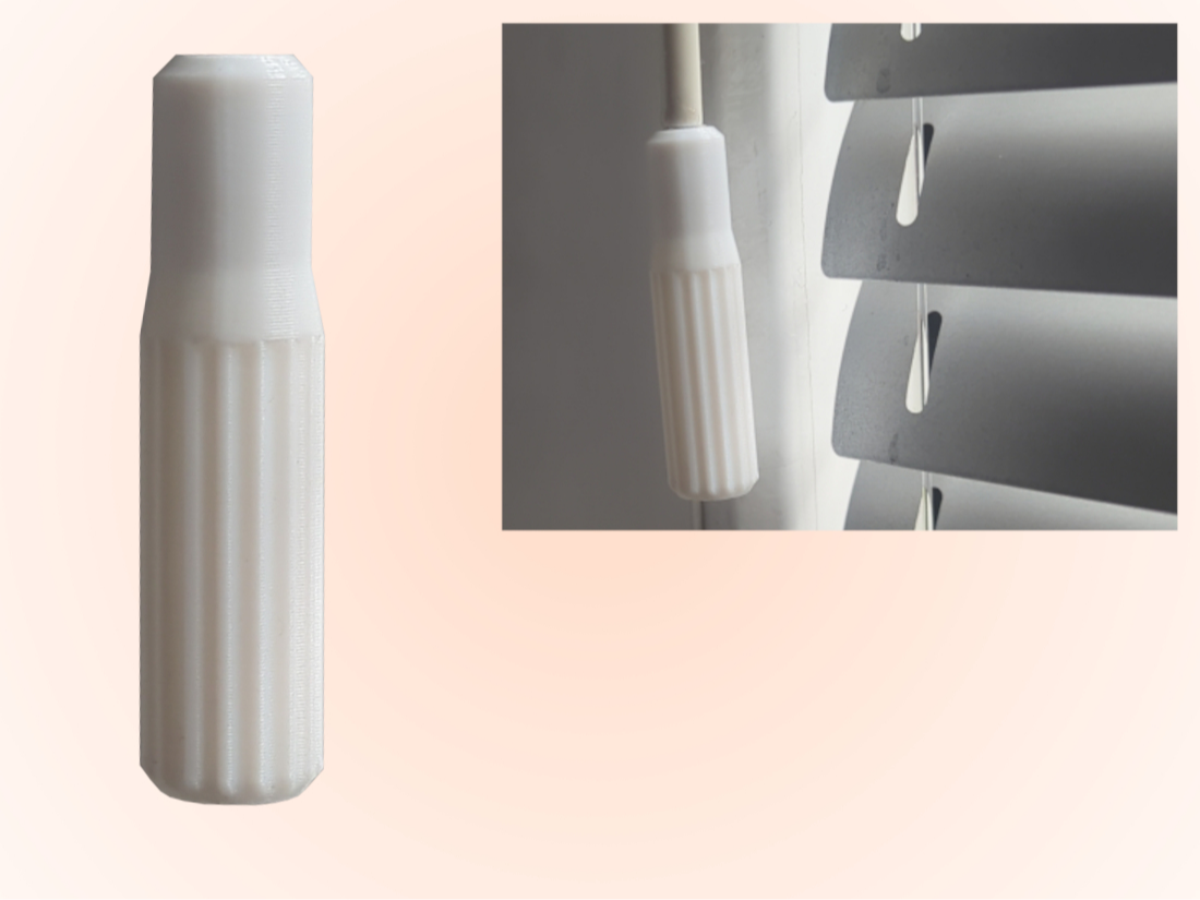 Blinds rod grip and connector