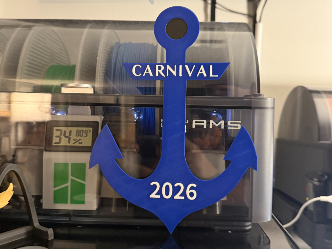 CARNIVAL CRUISE LINE ANCHOR DOOR SIGN 2026