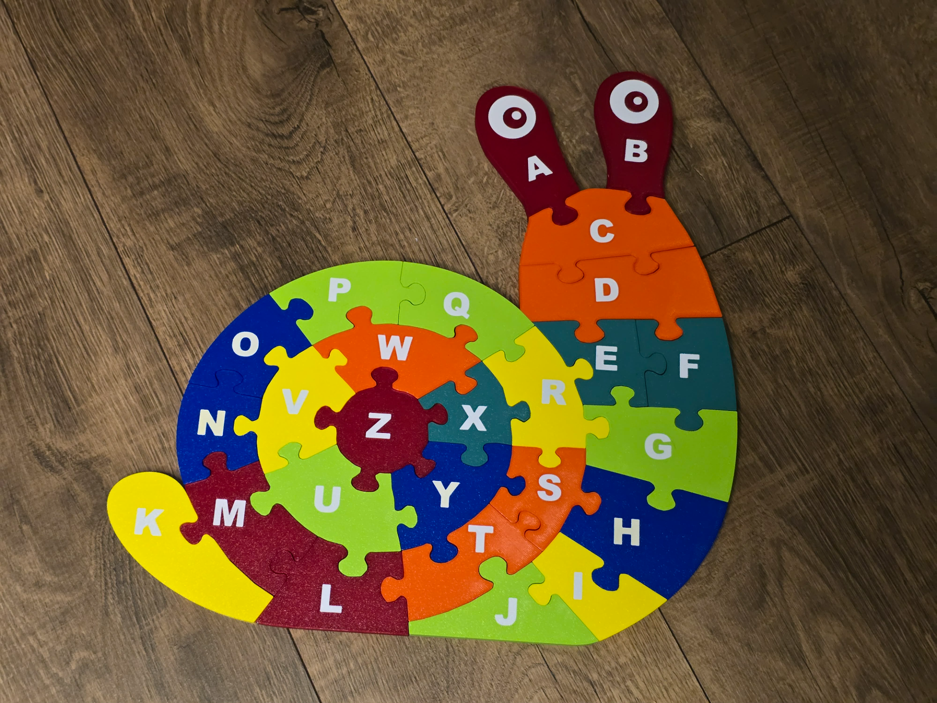 Alphabet Snail puzzle