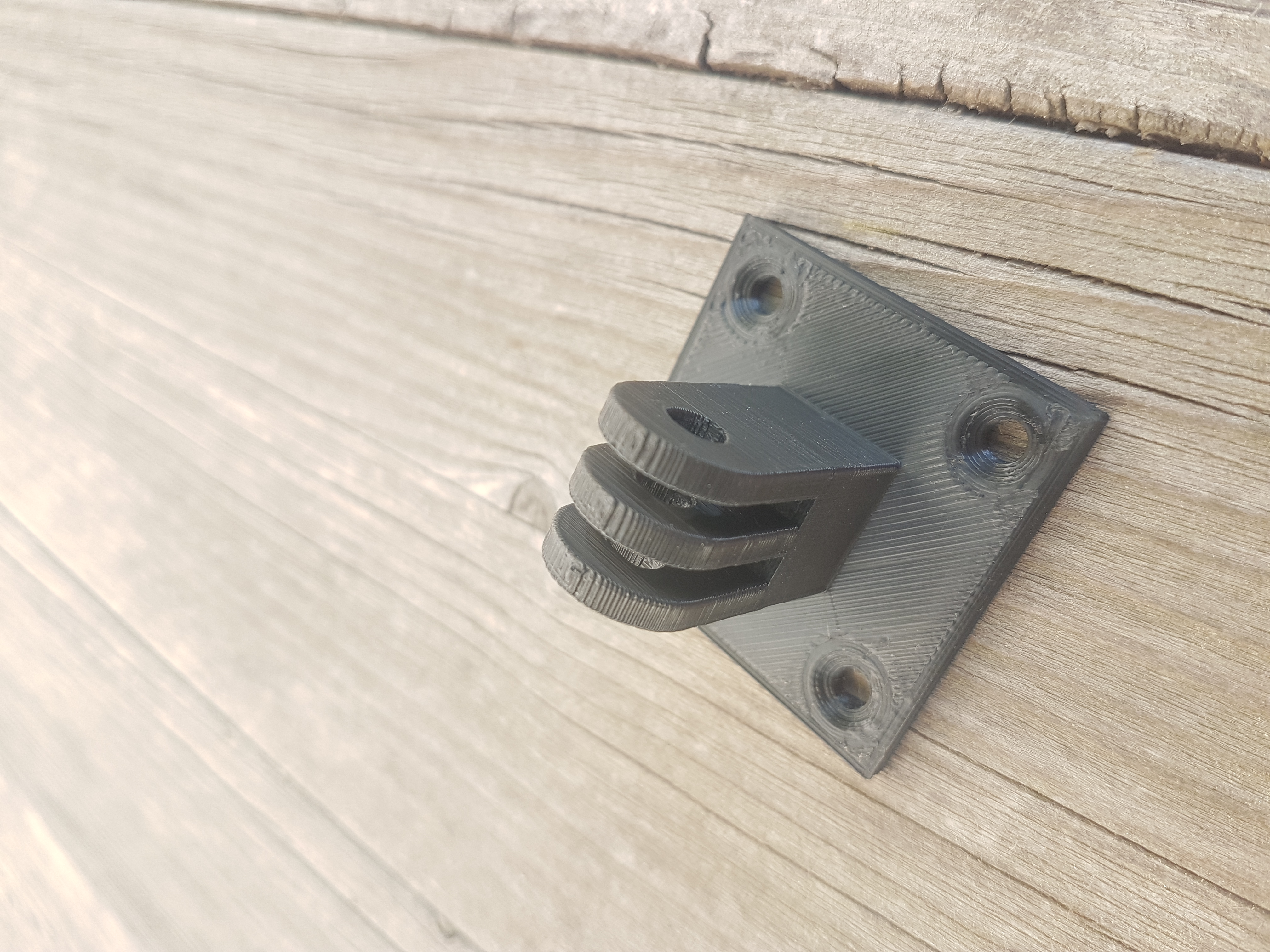 GoPro/Actioncam mount to screw (on wood)