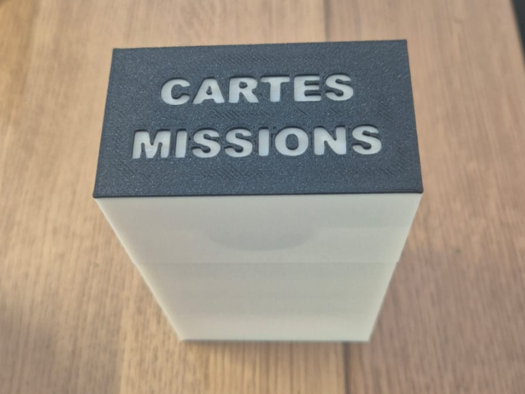 Deckbox pour cartes missions à MCP