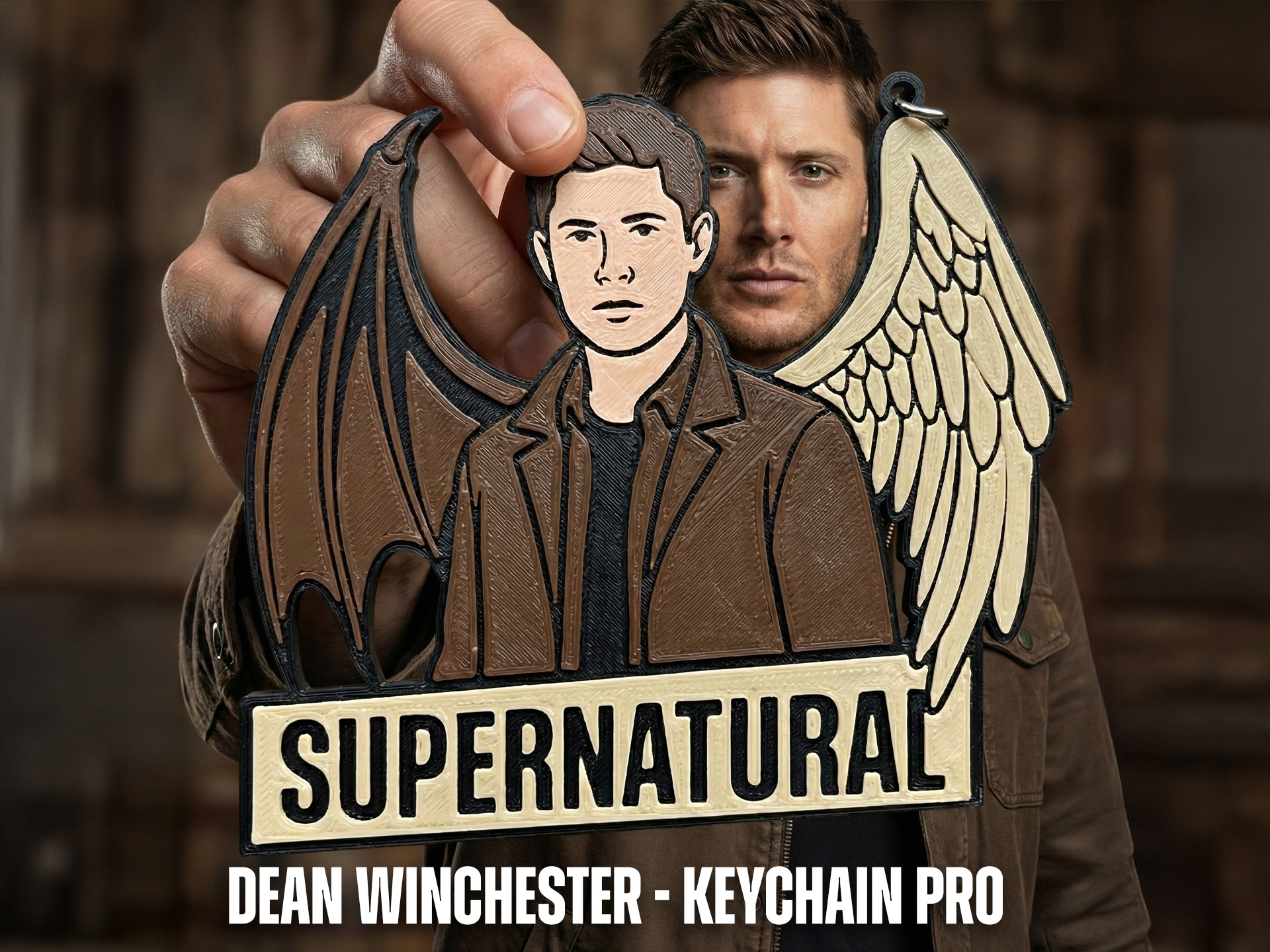 Supernatural Dean Keychain [Multicolor]