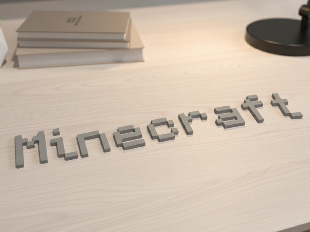 Minecraft alphabet and numbers (ALL)