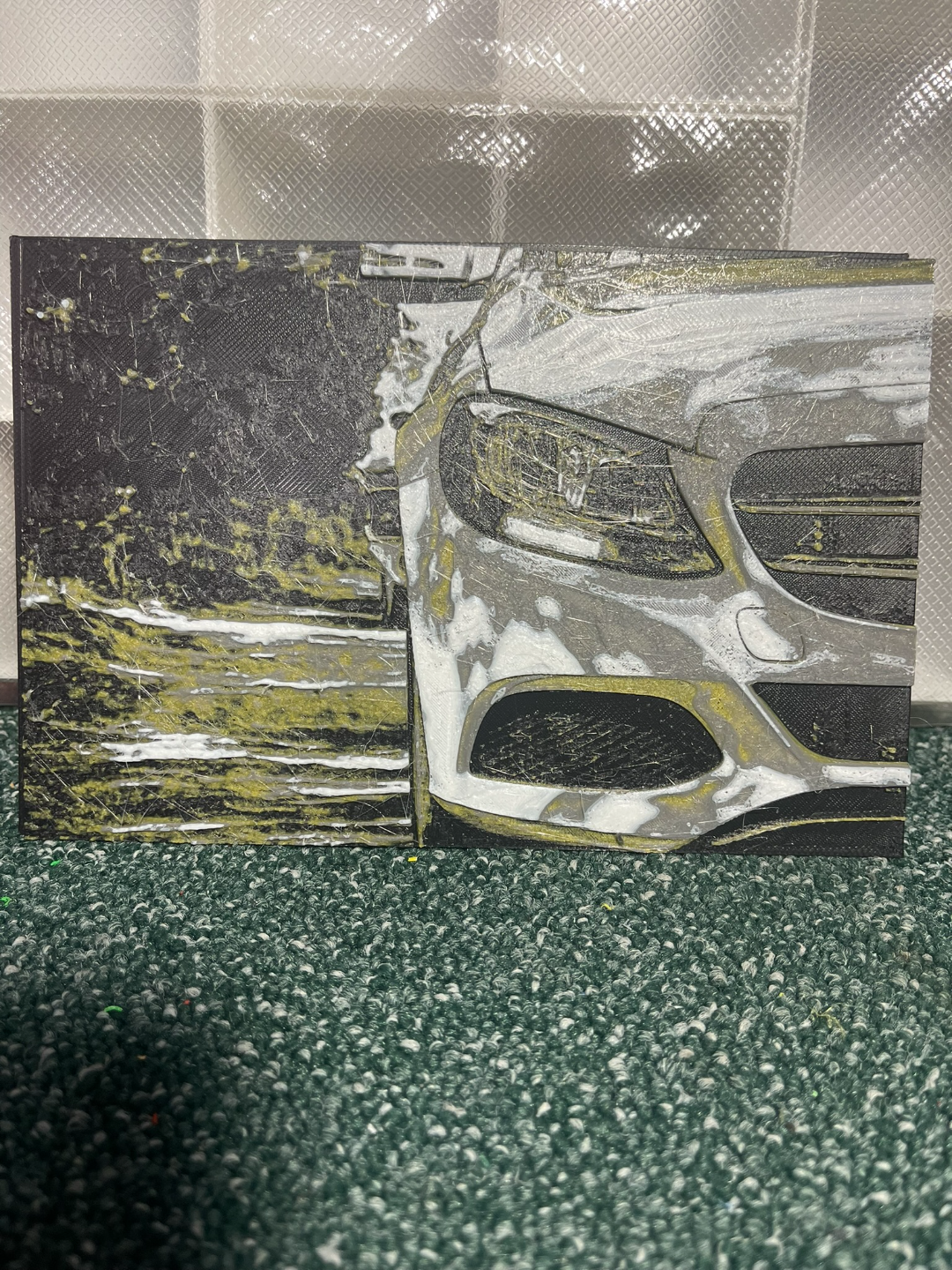 Mercedes S - front - HueForge