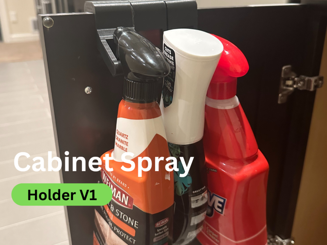 Kitchen Cabinet Spray Holder with