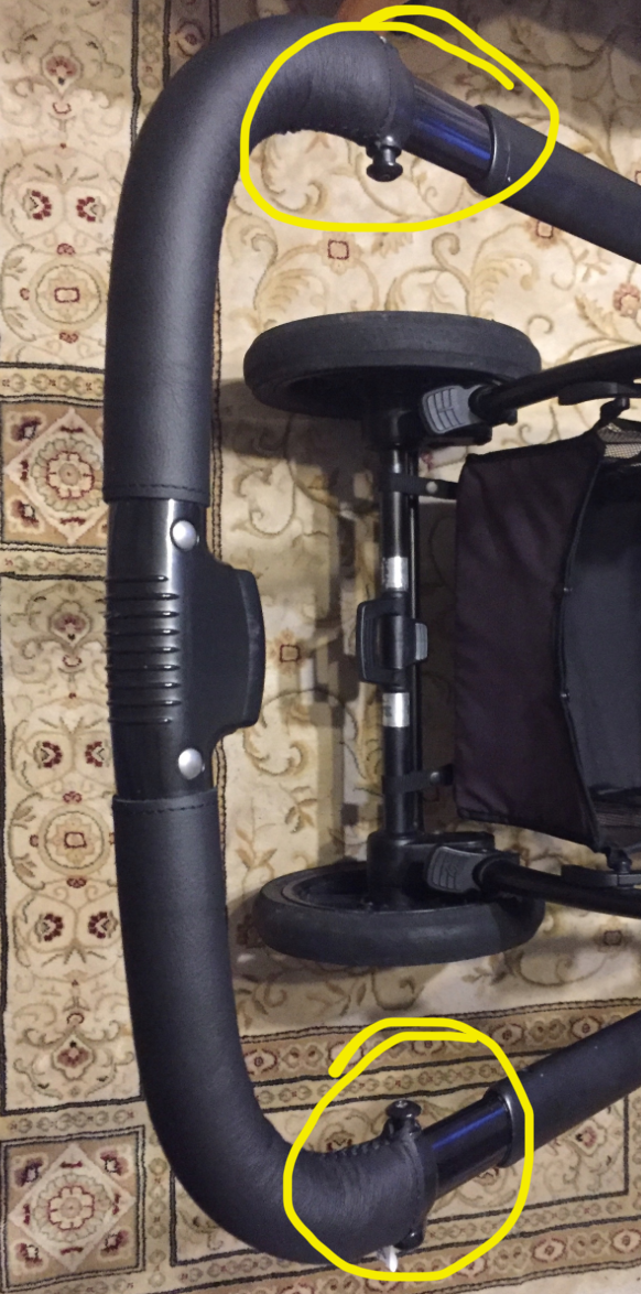 X-lander Stroller handle cup holder replacement, drzak na piti,na kelimek, rukojeť, nahrádní díl