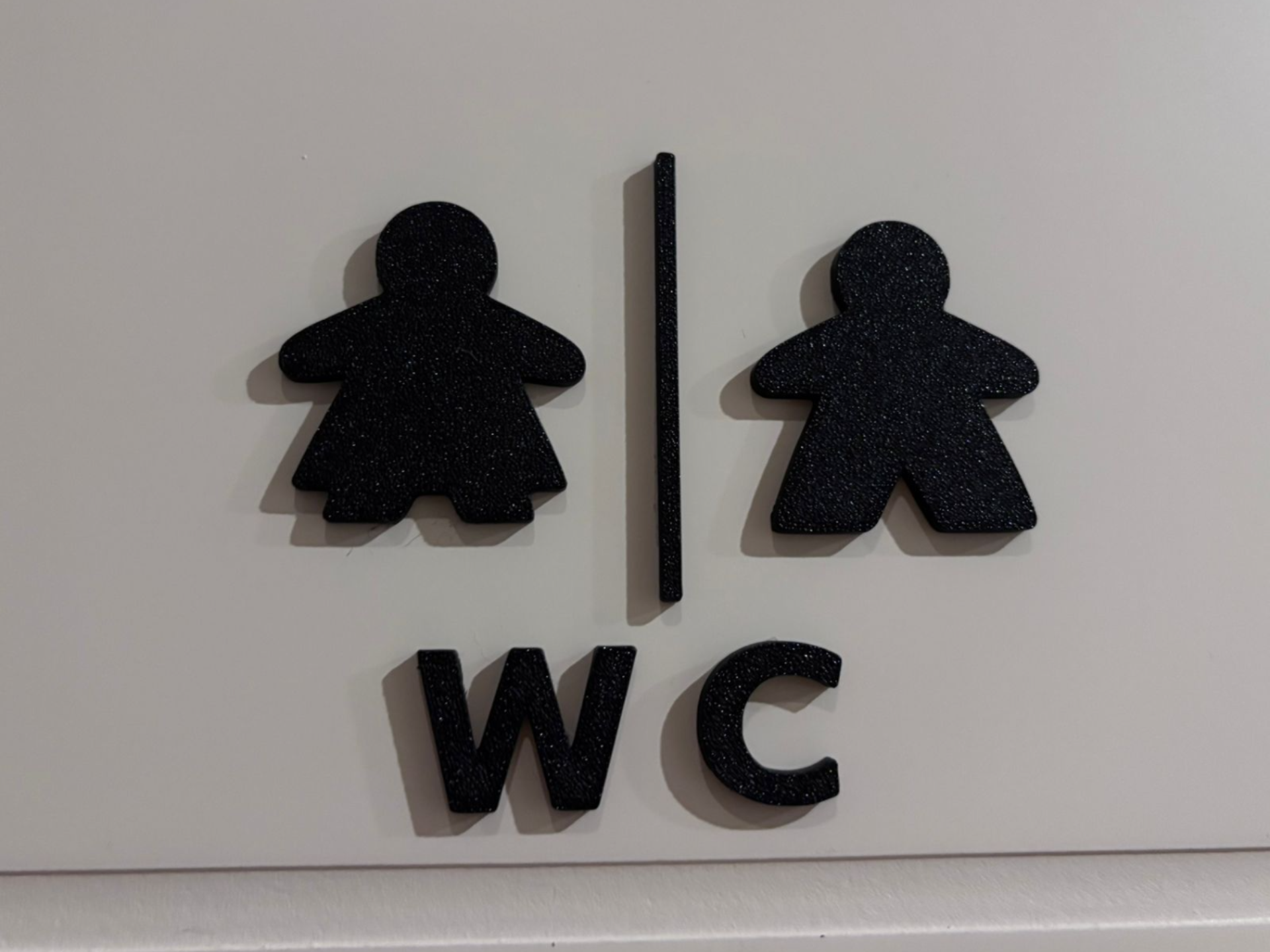 WC Piktogramm "Meeple"(ohne Schild)