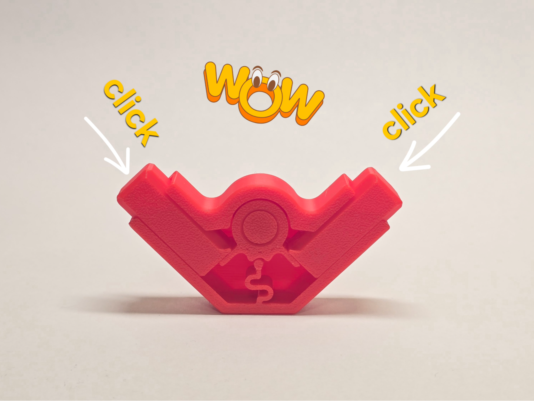 Symmetrical Fidget Clicker - Pure Satisfaction!