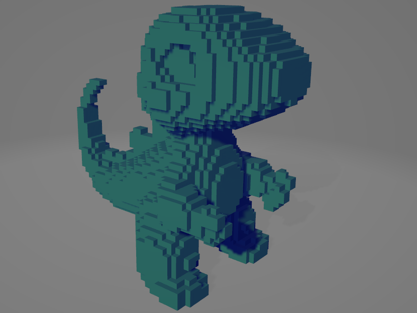 Voxelized Dino