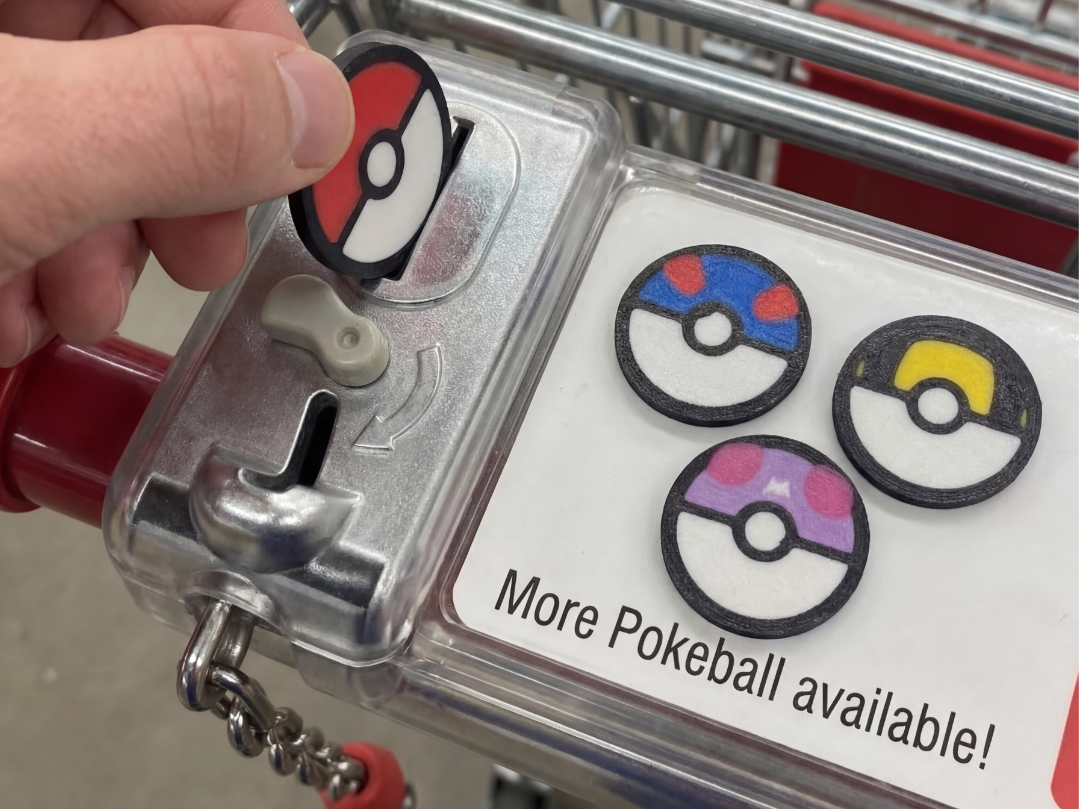 Monete Carrello Pokéball – Set 4 pokeball