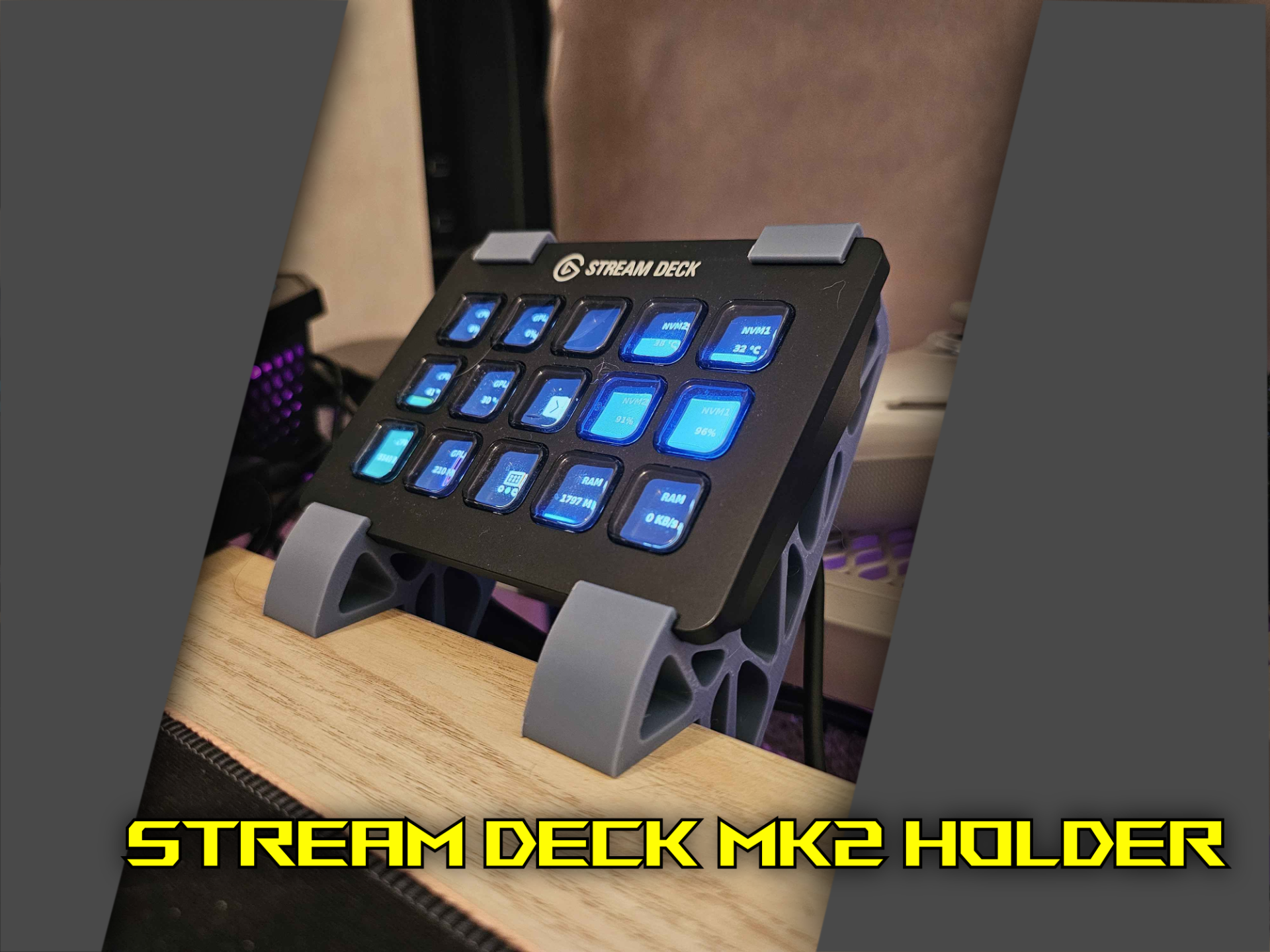 Stream Deck MK2 Holder