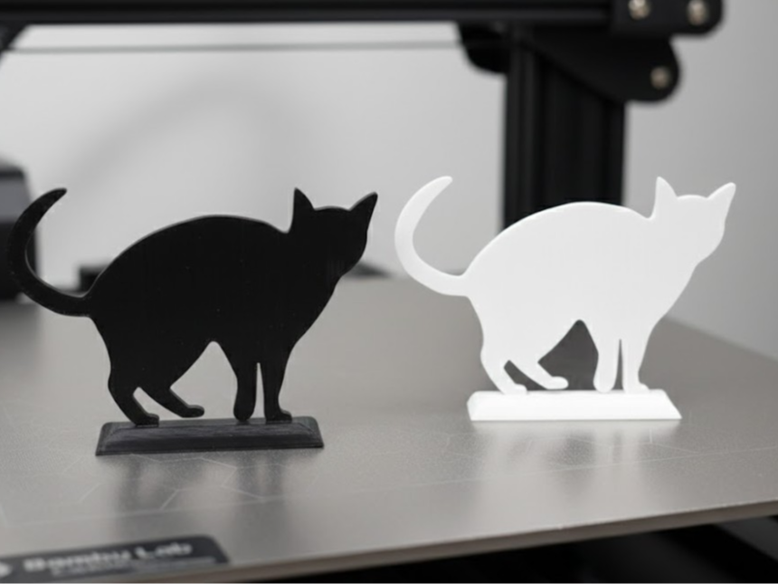 Cat Silhouette - Modern Home Decor