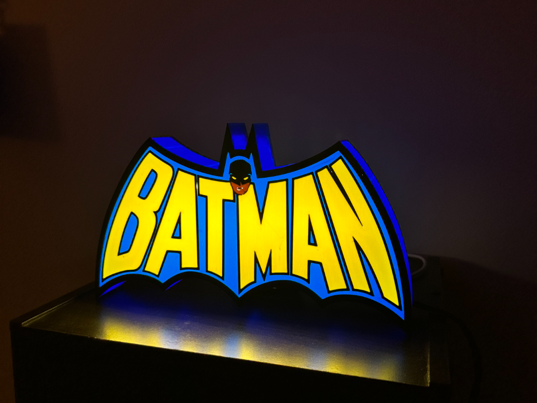 1970s Batman Logo Light Box