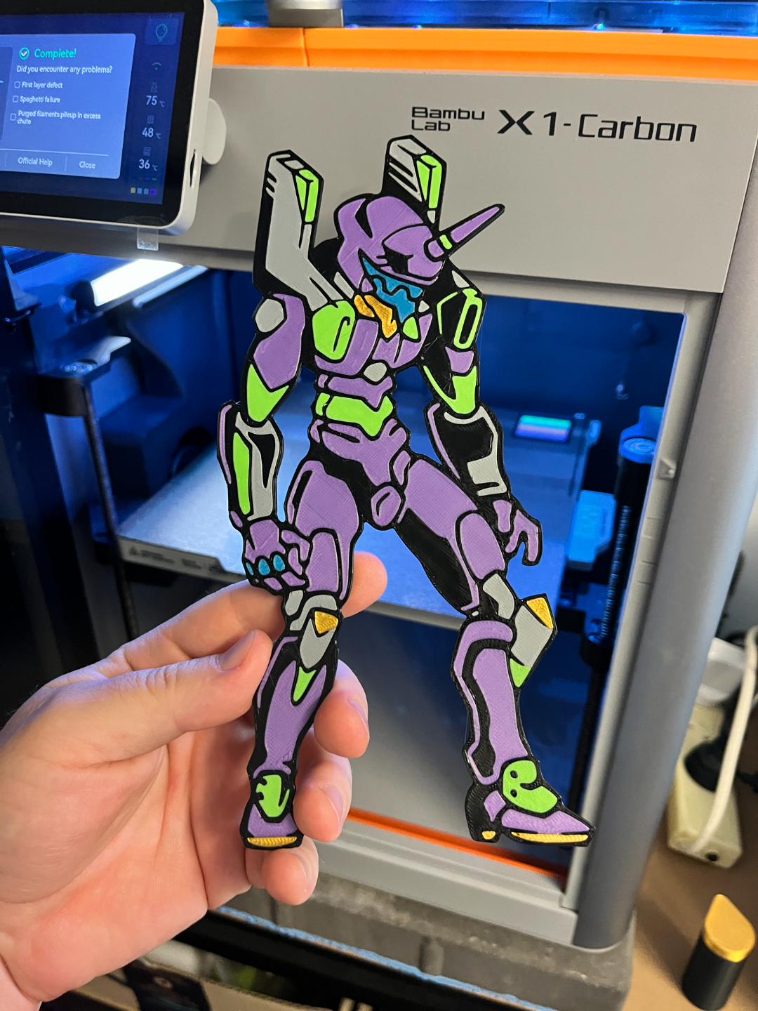 Evangelion Unit 01 | Retro Multicolour Style
